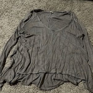 Brown free people top